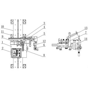 HK-100SE cong tự động MIG Hàn Xe đẩy 2M di chuyển điều khiển 2 cái linh hoạt đường sắt hướng dẫn điều kiện mới Thiết bị hàn - Product Image 5
