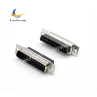 Conector D-SUB de 9-37 Pines, Impermeable, Macho y Hembra, Cable a Cable, Terminales Rectos de Crimpado, Suministro de Fábrica LECHUAN