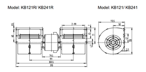 Ventilateur 12V et 24V Italie SPAL évaporateur modèle série 006-B40-22 avec résistance, pour voiture de <span class=keywords><strong>climatisation</strong></span> de bus - Product Image 5