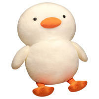Internet rouge grand canard blanc velours jouet Super doux en peluche lit oreiller mignon câlin canard poupée pour petite amie lavé soulagement du Stress maille