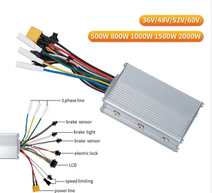 Controlador Universal de 24v/36v/48v para Motocicleta Eléctrica, Controlador de Motor de CC sin Escobillas para Bicicleta Eléctrica Urbana - Product Image 1