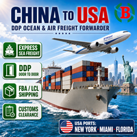 Transitaire maritime Matson DDP Expédition Chine vers États-Unis New York Miami Floride LCL FBA Porte-à-Porte par avion