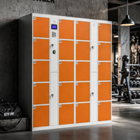 Sistema de Casilleros Electrónicos Inteligentes, Armario de Almacenamiento Automatizado con Cerradura Digital de Código de Barras, Pantalla Táctil Sin Contacto las 24 Horas, Resistente al Óxido, con Certificación CE