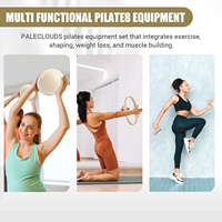Nouveau kit de Pilates avec haltères personnalisés, poids en silicone, anneaux de poignet et de cheville, tapis de yoga, haltères