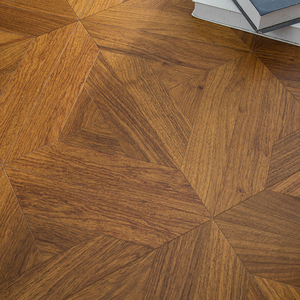 AVANTIMORA Suelo de Parquet Multicapa de Padauk de 15mm, Antideslizante, Grado AB, con Certificación CE, E0 E1, Acabado Brillante, Sistema T&G Hexagonal, para Salón - Product Image 1