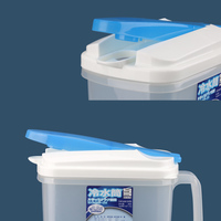 Distributeur de boissons en plastique transparent de 1,8 L avec couvercles, pichet à jus de grande capacité, pots de jus pour les entreprises, verres personnalisés, vente en gros