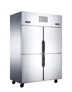 Коммерческий вертикальный кухонный охладитель и морозильник, от двух до шести дверей, вертикальный холодильник высокой емкости в разных размерах, использование в магазине