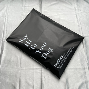 Custom Matte Black Biodegradable Poly Mailers White Printed Waterproof Self Seal Shipping Bags Pet Dog Boutique Brand - Product Image 6
