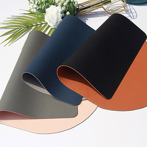 Wholesale Waterproof Stain Resistant Table Mats Heat PU Leather <b>Placemats</b> <b>Set</b> of 2 for Dining Decor - Product Image 5