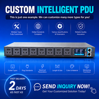 PDU C19 con Medición de Energía, Distribuidor de Energía para Centro de Datos, Tira de Alimentación PDU, Unidad de Distribución de Energía PDU, PDU con Control Remoto Inteligente