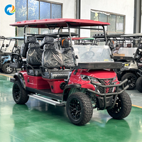 Mobil Golf Listrik Robetaa dengan Warna dan Logo Kustom, Baterai Lithium 6 Kursi untuk Antar-Jemput Bandara, Golf Buggy, dan Kendaraan Offroad