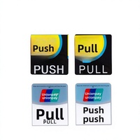 Autocollant adhésif acrylique, panneau publicitaire pour porte coulissante, panneau de paiement en L avec logo UnionPay, impression UV résistante aux rayures