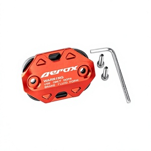 Tapa de Depósito de Líquido de Frenos CNC de Acero Inoxidable Resistente a la Corrosión para Motocicletas Yamaha AEROX155 NVX155 NMAX155 (Freno Delantero) - Product Image 1