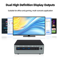 Ultra 5 125U/135U Mini PC Meteor Lake Mini Gaming PC Ai Windows Linux WiFi Business Office Portable Desktop Computer 4.3/4.4 GHz