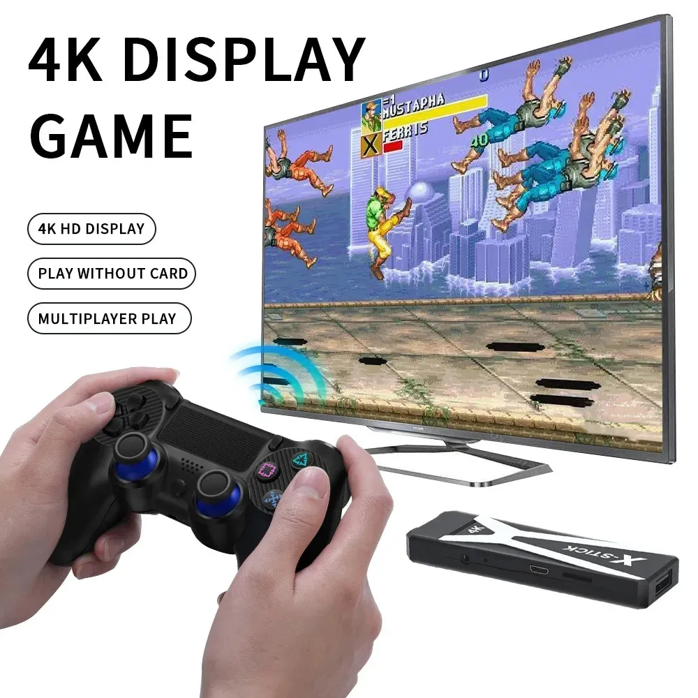 M10 Videogameconsole 4K Hd Tv-Game Stick Klassiek 20000 Spel Android Tv-Box