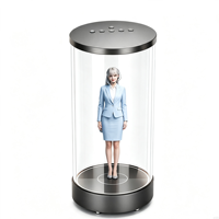 En gros FYD-09 Affichage publicitaire de bureau cylindrique 3D à œil nu avec haut-parleur IA et résolution 800*1280
