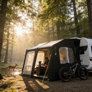 Auvent latéral de <span class=keywords><strong>caravane</strong></span>, auvent extérieur pour camping, imperméable, épaissi, ouverture rapide, tente de <span class=keywords><strong>caravane</strong></span> <span class=keywords><strong>gonflable</strong></span> - Product Image 2