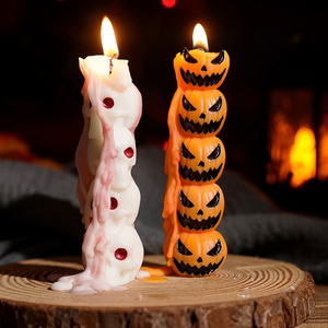 Juego <span class=keywords><strong>de</strong></span> Velas Decorativas Hechas a Mano con Aroma Personalizado <span class=keywords><strong>de</strong></span> Calavera <span class=keywords><strong>de</strong></span> Calabaza para Halloween, Recuerdo <span class=keywords><strong>de</strong></span> Fiesta - Product Image 4
