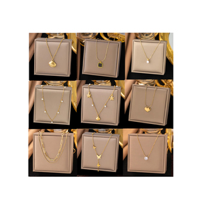Collana con Ciondolo a Cuore in Acciaio Inossidabile Resistente allo Sbiadimento, Vendita Calda, Gioielli Originali per Donna - Product Image 1