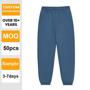 Pantalones Casuales Unisex de Color Sólido, Personalizados con Bordado, Forrados con Felpa Gruesa de 350G, Ecológicos, Estilo Urbano - Product Image 1