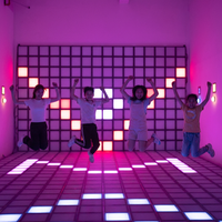 Jeux d'activités interactifs lumineux pour adultes en intérieur, pour équipes, avec grille de jeu, pour espaces commerciaux