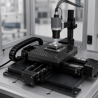 Plateforme de mouvement automatisée en fibre de carbone 3K sur mesure, avec plateau linéaire XY léger et chariot alvéolé pour équipement industriel