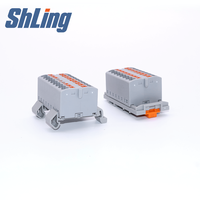 SHLING OEM disponible – Barrette de distribution à profil bas PTFIX-12X2.5 à 12 voies pour panneaux d'automatisation des bâtiments