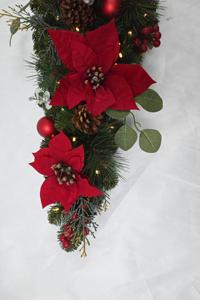 Bonne vente personnalisée artificielle de Noël larme Swag décoration Pvc fleur artificielle décor Swag - Product Image 6