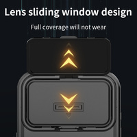 Support de couverture de téléphone PC antichoc à succion magnétique pour iPhone 13 16 17 Pro Max accessoire de lentille coulissante compatible avec la fenêtre magnétique