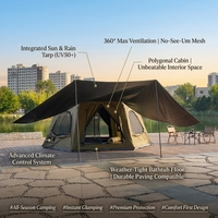 Tente Gonflable en Tissu Oxford Imperméable et Coupe-Vent, Structure Une Chambre pour Camping, Fêtes, Événements Extérieurs, Portable et Durable