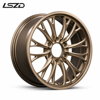 Jantes tout-terrain LSDZ 18x8.5 Flow Formed 6x139.7 en alliage noir usiné pour Toyota Hilux Prado Ford Ranger