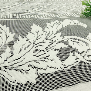 Filet de maille en tulle polyester, voile transparent, en <span class=keywords><strong>organza</strong></span> léger, <span class=keywords><strong>blanc</strong></span> plissé, décoration en dentelle, tissu transparent - Product Image 1