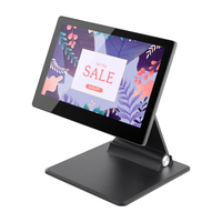 Terminal de point de vente pliable, écran tactile Android de 11,6 pouces, caisse enregistreuse avec support en aluminium pour restaurant, supermarché, magasin de détail