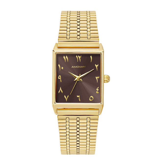Lady Rectangle Shape Quartz Wrist Watch Charm Alloy Stainless Steel Strap Vintage Business Style Analog Water Latest Antique