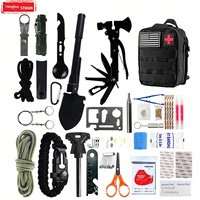 Kit d'outils de survie pour le camping en plein air, sac de fournitures multifonctions pour la survie en cas d'urgence, modèle NJH-83