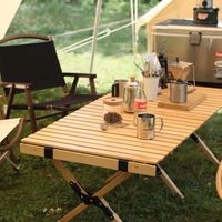 Ensemble de meubles de patio extérieur en bois massif moderne personnalisé avec table et chaises