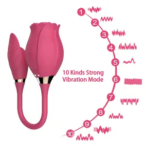 Vibrador vaginal com sucção recarregável, rosa, flor de rosa, brinquedo feminino, masturbador rápido, rosas para mulheres, brinquedos sexuais para adultos