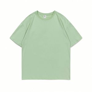 Design Custom Summer Short Sleeve T-<b>shirt</b> Pure Cotton Men's Loose Top Round Neck Solid Color T-<b>shirt</b> - Product Image 4