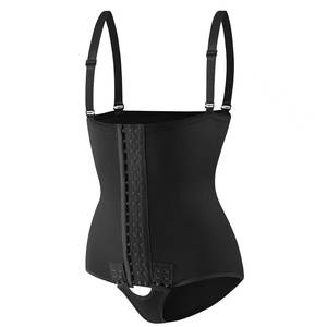Dropshipping 2023 3 Hook Bikini Style Shaper Double Compression BBL Short Respirant <span class=keywords><strong>Fajas</strong></span> Colombiens Gaines Waist Trainer - Product Image 2