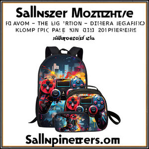 Los Mejores Regalos para Niños y Niñas Jugadores de Fútbol, Mochila Escolar de Dibujos Animados en 3D, Impermeable, Juego de Tres Piezas - Product Image 2