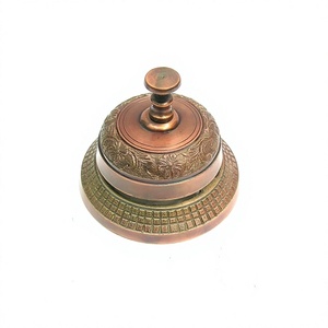 Antique Desktop Bell Brass <b>Top</b> Quality Modern Style Tabletop Bells Hot Selling Luxury <b>Table</b> Bell For <b>Decoration</b> Supplies - Product Image 1