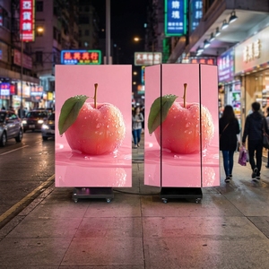 Afficheur LED pliable à <span class=keywords><strong>double</strong></span> face, étanche, P1.2, écran <span class=keywords><strong>vertical</strong></span> pour les magasins de détail, les ascenseurs et l'éducation - Product Image 1