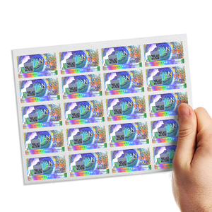 Tùy chỉnh làm mất hiệu lực không thấm nước A4 dán ba chiều chết cắt Vàng đề can cho chai niêm phong phá hủy bao bì nhãn - Product Image 4