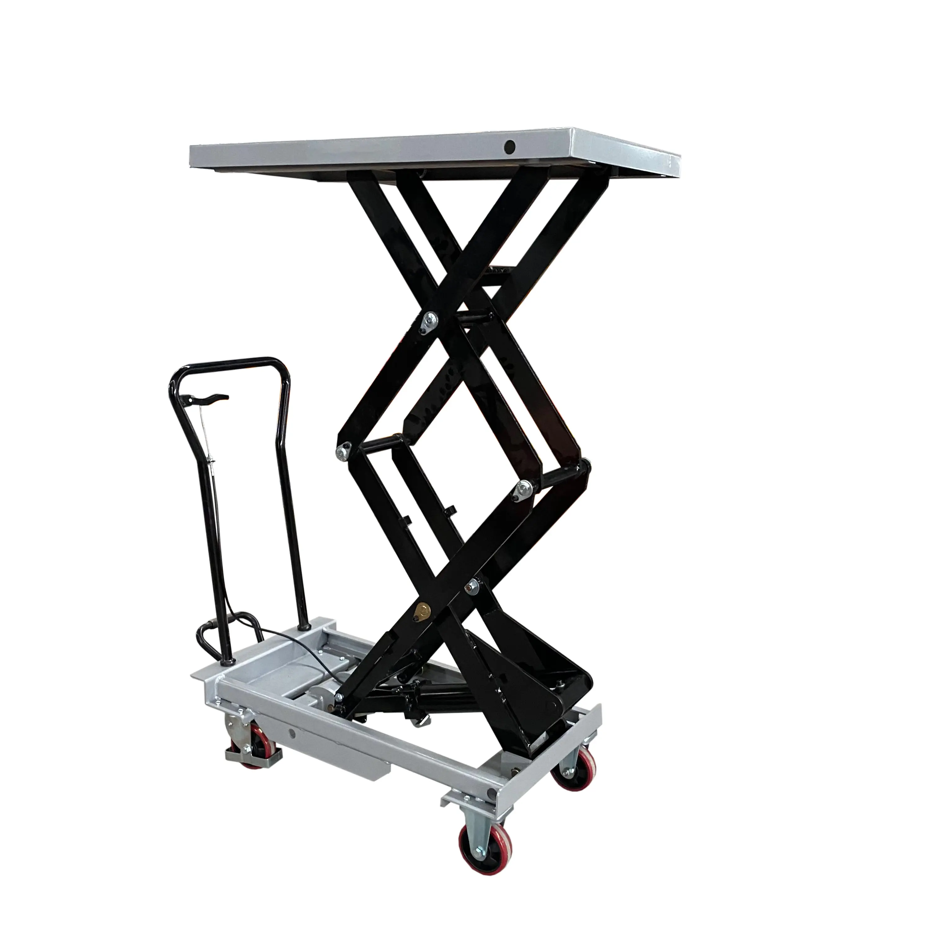 JS suitable for maintenance workshops  production workshops  packaging line BS series of Manual Mobile Lifting Table