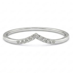 Anillo de Diamante Cultivado en Laboratorio con Certificación IGI en Oro Sólido de 18K en Forma de V, CVD HPHT, Joyería de Compromiso y Boda - Product Image 1