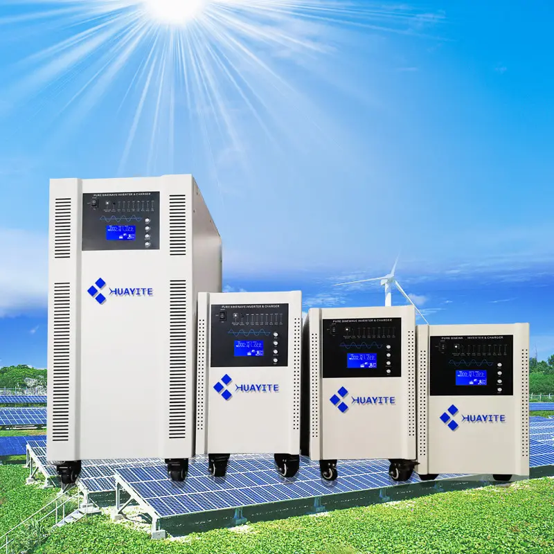 Inversor solar 1KW-12KW fora da grade, inversor solar com carregador MPPT, controlador 12Vdc 24V 48V, híbrido, modelo vertical