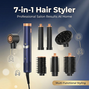 <span class=keywords><strong>Nuevo</strong></span> <span class=keywords><strong>Secador</strong></span> de Pelo Multifuncional 7 en 1, Eléctrico, 110000 RPM, Sin Aspas, de Alta Velocidad, Iónico, con Cepillo - Product Image 6