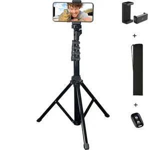 2024the Nieuwe 155Cm Aluminium Camera Telefoon Statief Universeel Statief Smartphone Mount Stand Met Draagtas Afstandsbediening