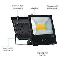 Reflector LED para Exteriores de Alta Potencia, Fundición de Aluminio, Impermeable IP66, para Estadios