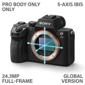 ขายส่งกล้องดิจิตอล <span class=keywords><strong>Sony</strong></span> <span class=keywords><strong>Alpha</strong></span> 7 II A7M2 ฟูลเฟรม มิเรอร์เลส บอดี้เปล่า 24.3MP ระบบกันสั่น <span class=keywords><strong>5</strong></span> แกน IBIS 117 จุดโฟกัส AF WiFi วิดีโอ จำนวนมาก - Product Image 1
